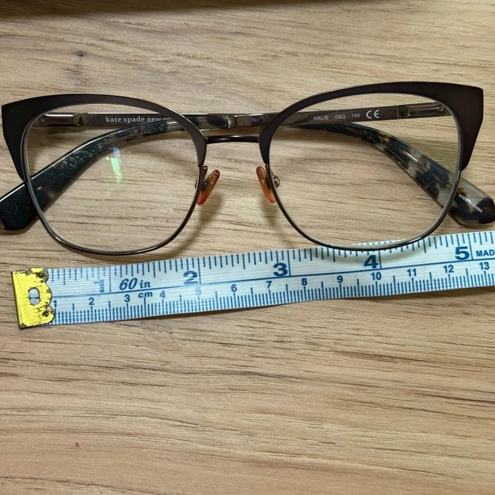 Kate Spade Kalie Eyeglass Frames Women 52-16-145 Brown Pink Green Case